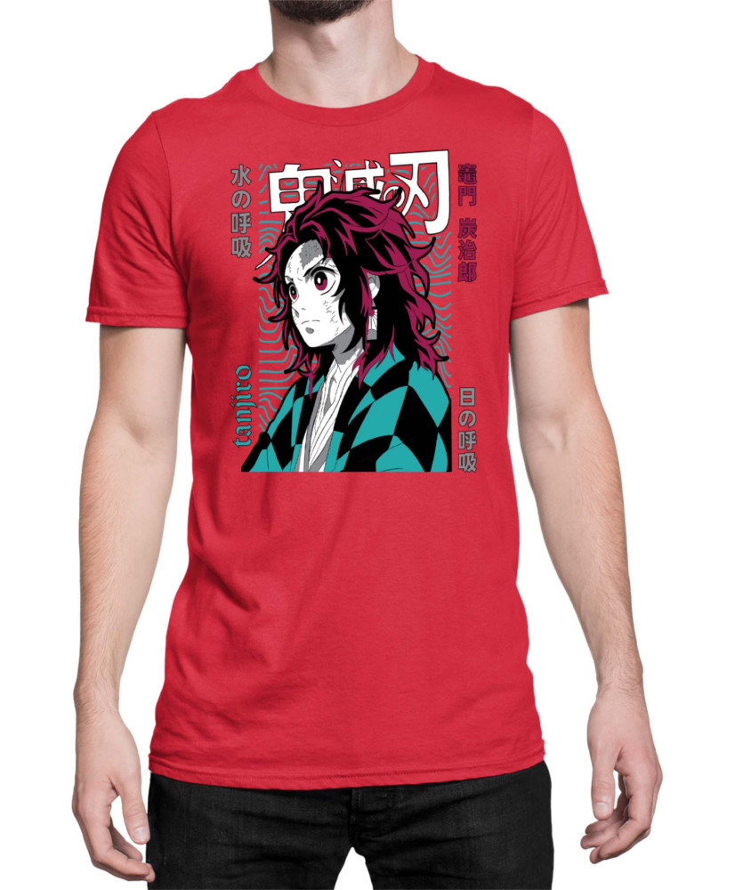 Мъжка Тениска Demon Slayer Kimetsu No Yaiba Tanjiro Brother
