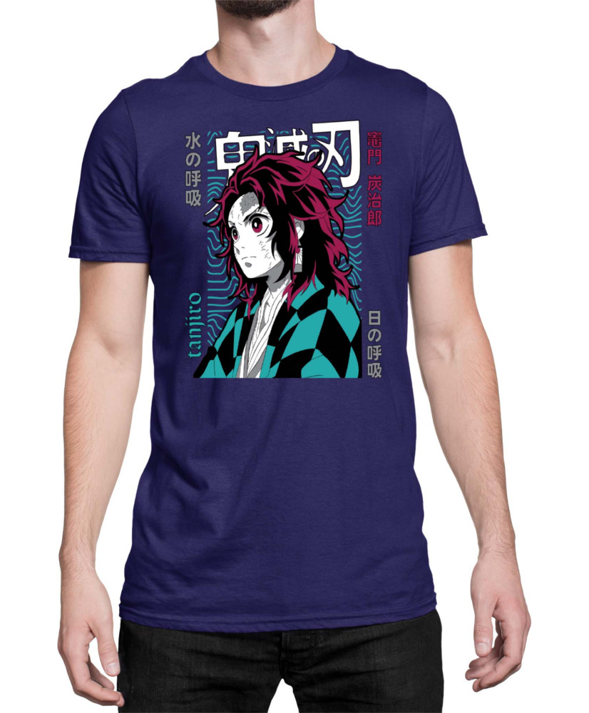 Мъжка Тениска Demon Slayer Kimetsu No Yaiba Tanjiro Brother