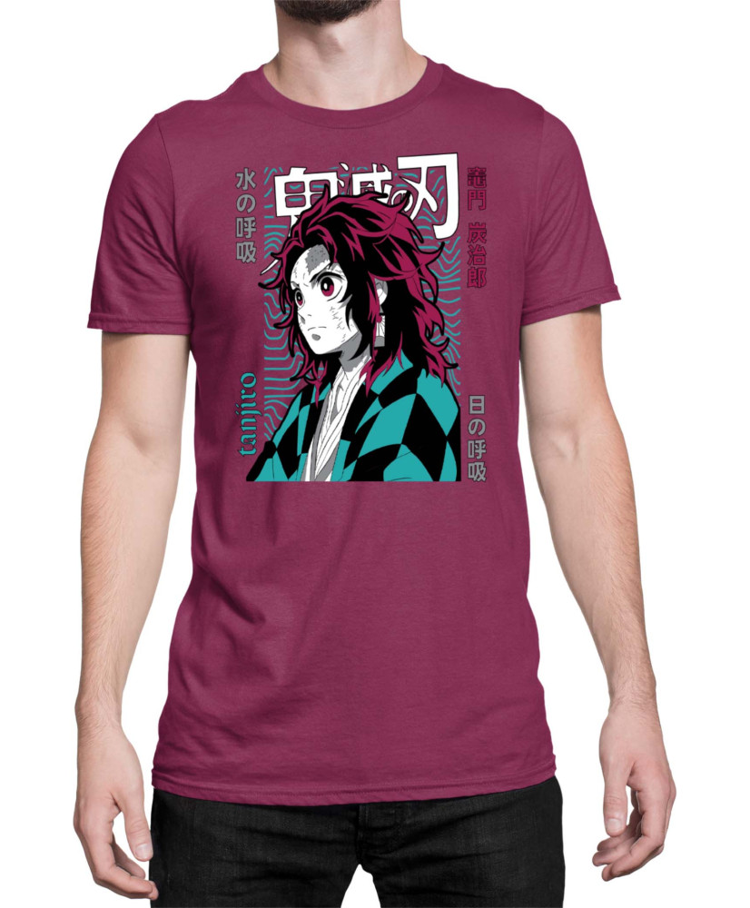 Мъжка Тениска Demon Slayer Kimetsu No Yaiba Tanjiro Brother
