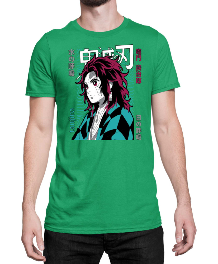 Мъжка Тениска Demon Slayer Kimetsu No Yaiba Tanjiro Brother