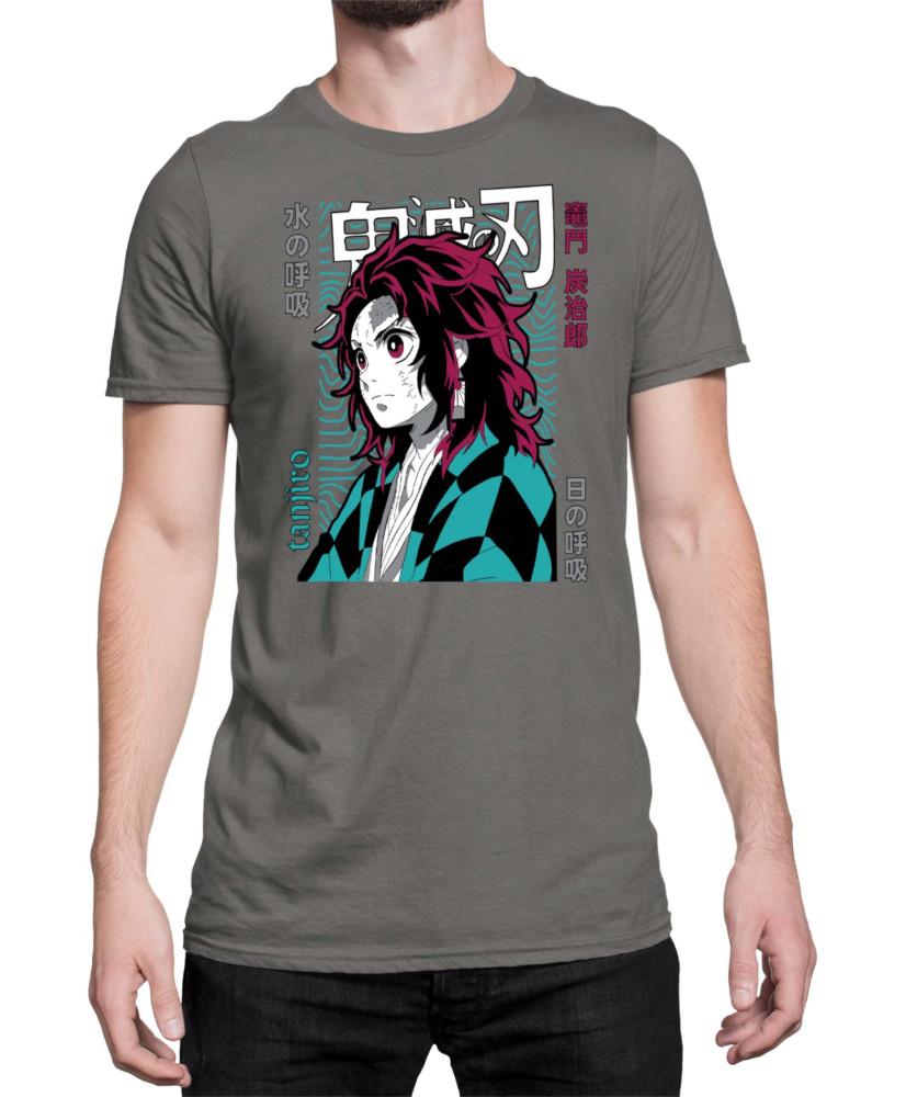 Мъжка Тениска Demon Slayer Kimetsu No Yaiba Tanjiro Brother