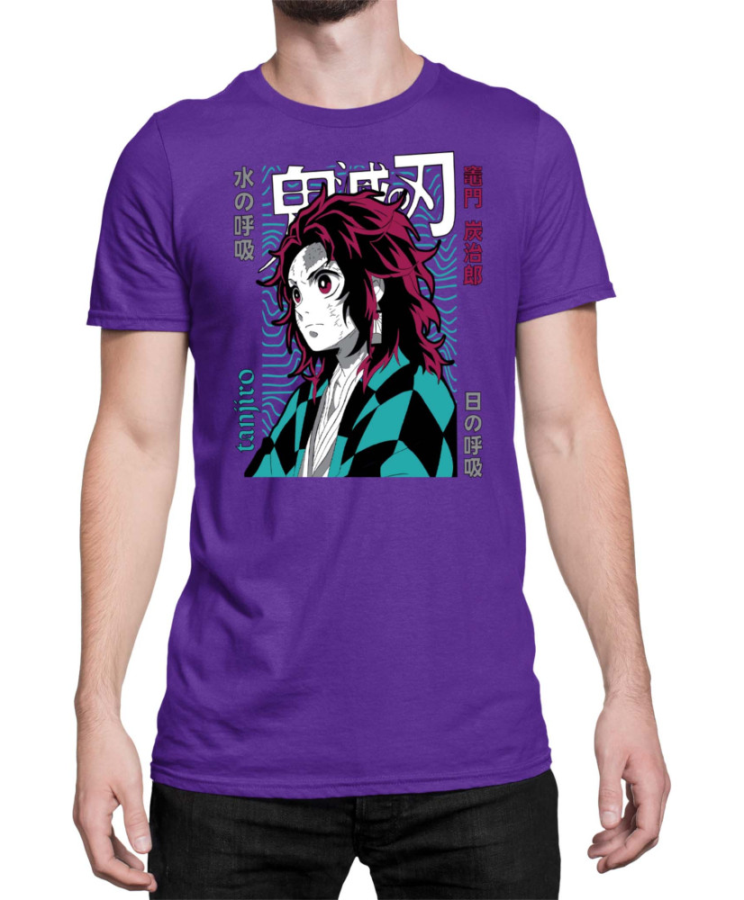 Мъжка Тениска Demon Slayer Kimetsu No Yaiba Tanjiro Brother
