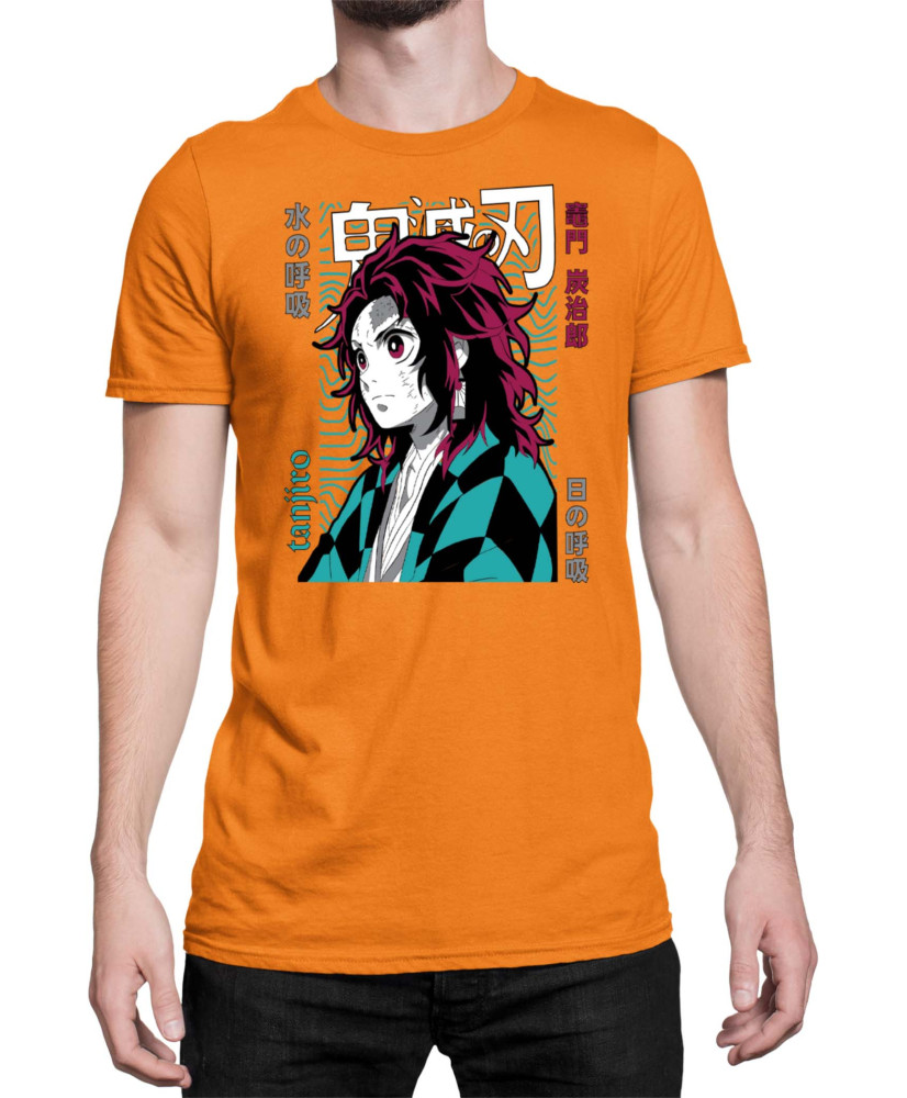 Мъжка Тениска Demon Slayer Kimetsu No Yaiba Tanjiro Brother