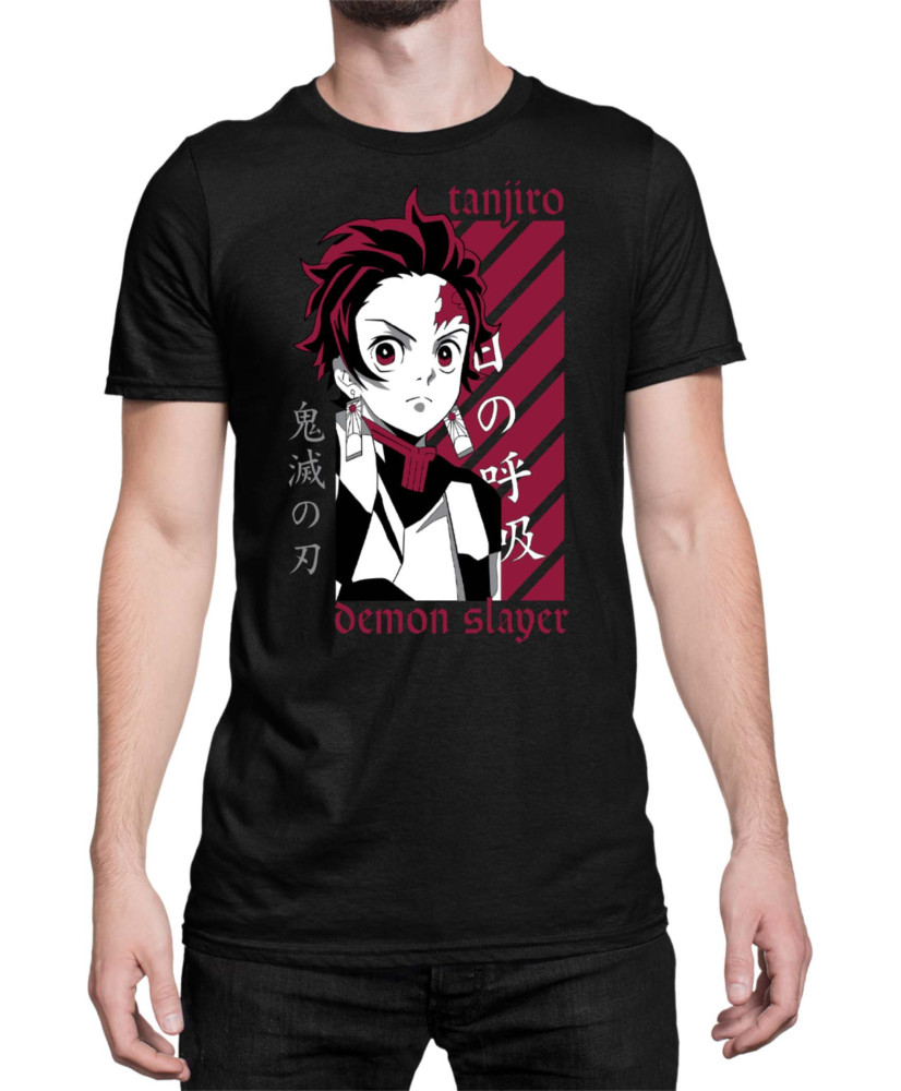 Мъжка Тениска Demon Slayer Kimetsu No Yaiba Kamado Training