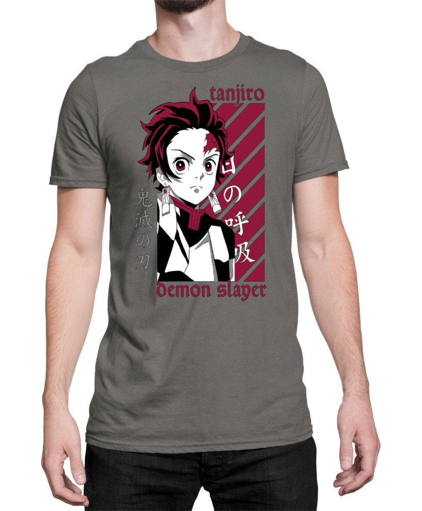Мъжка Тениска Demon Slayer Kimetsu No Yaiba Kamado Training