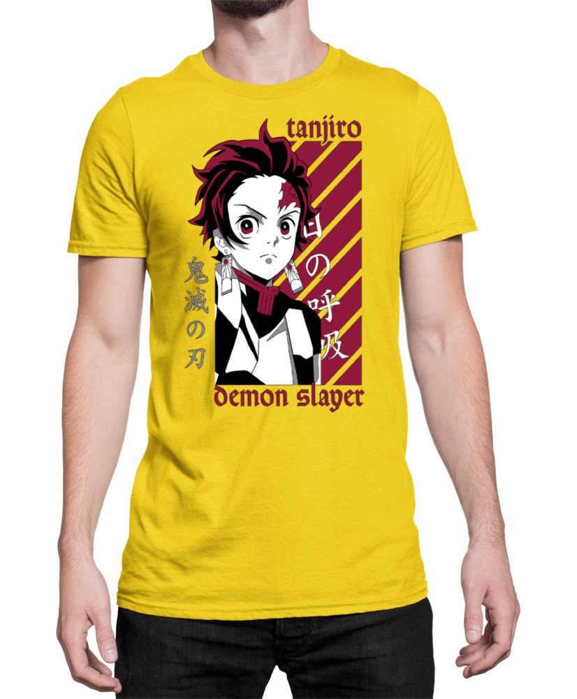 Мъжка Тениска Demon Slayer Kimetsu No Yaiba Kamado Training