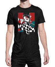 Мъжка Тениска Demon Slayer Kimetsu No Yaiba Tanjiro Fighting