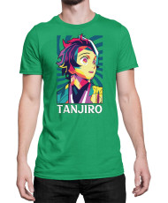 Мъжка Тениска Demon Slayer Kimetsu No Yaiba Tanjiro Kamado Rainbow
