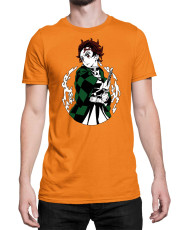 Мъжка Тениска Demon Slayer Kimetsu No Yaiba Tanjiro Water Form