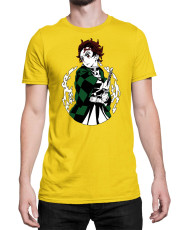 Мъжка Тениска Demon Slayer Kimetsu No Yaiba Tanjiro Water Form