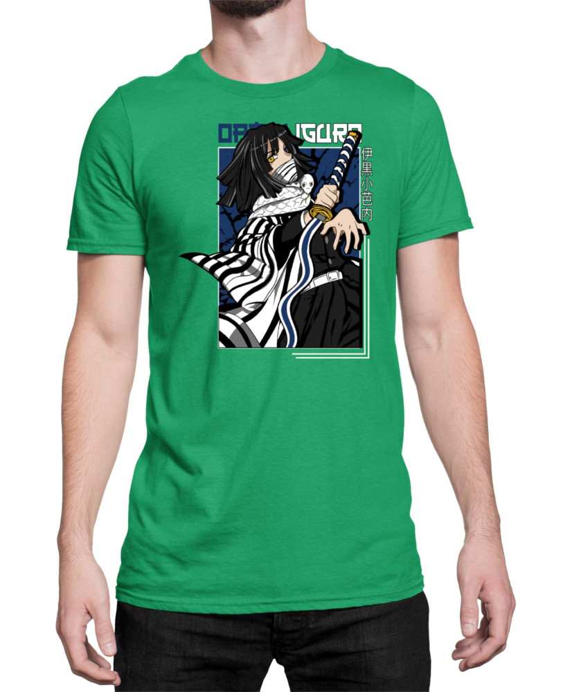 Мъжка Тениска Demon Slayer Kimetsu No Yaiba Tomioka Water Hashira