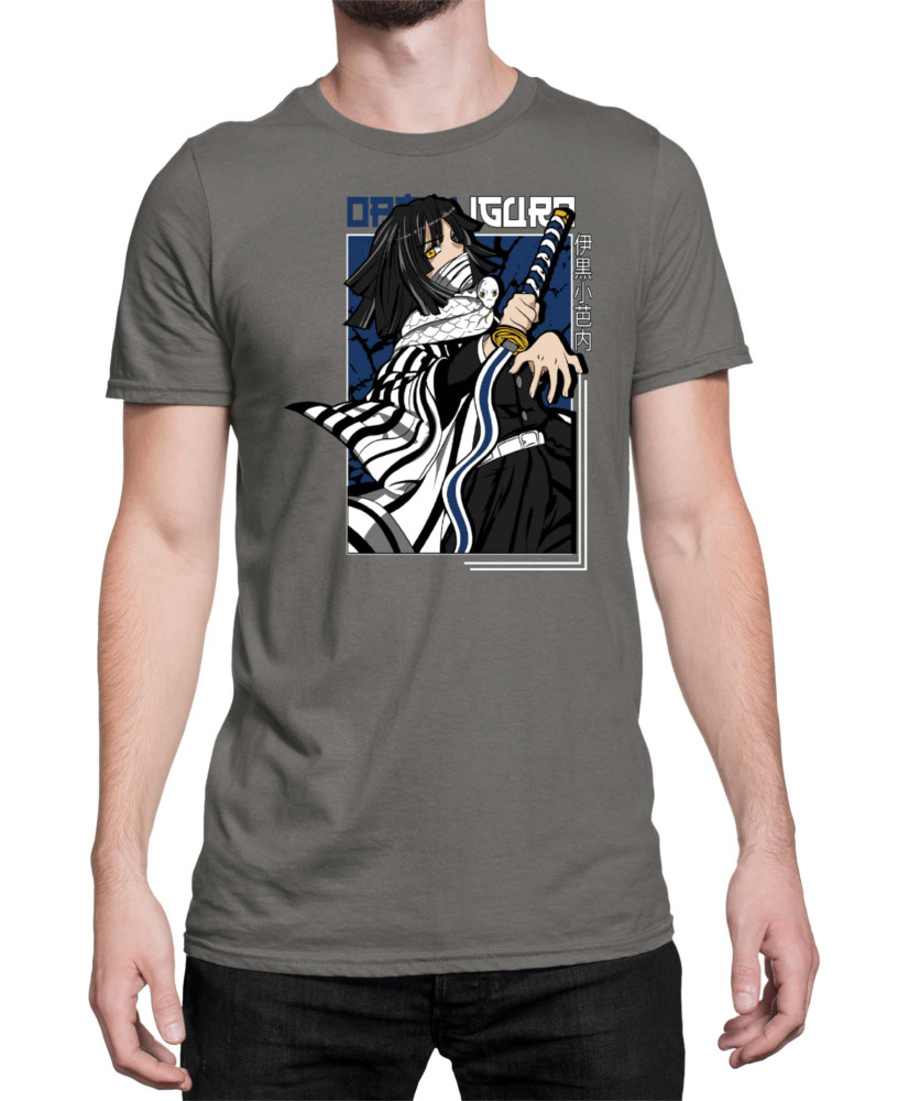 Мъжка Тениска Demon Slayer Kimetsu No Yaiba Tomioka Water Hashira