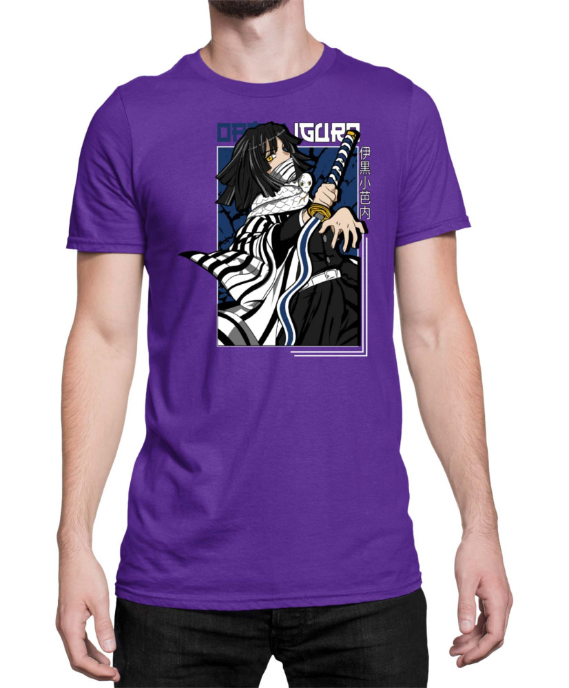 Мъжка Тениска Demon Slayer Kimetsu No Yaiba Tomioka Water Hashira