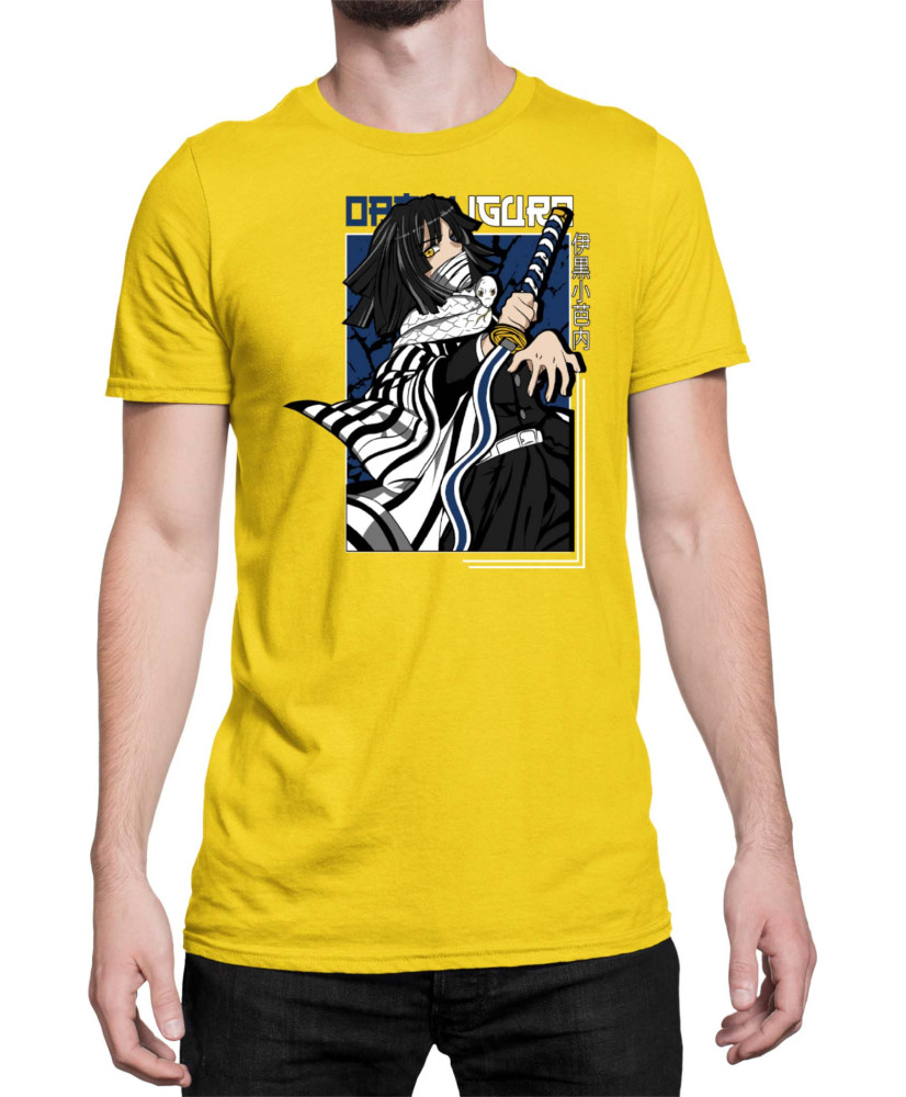 Мъжка Тениска Demon Slayer Kimetsu No Yaiba Tomioka Water Hashira