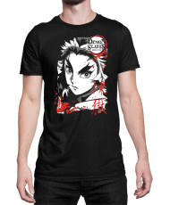 Мъжка Тениска Demon Slayer Kimetsu No Yaiba Kyoujuro Rengoku