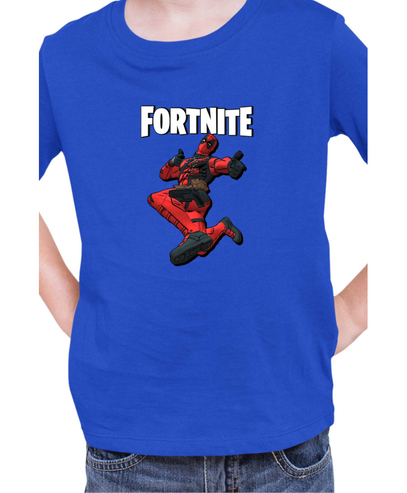 Детска Тениска Fortnite Battle Royal Epic Game Skin Deadpool