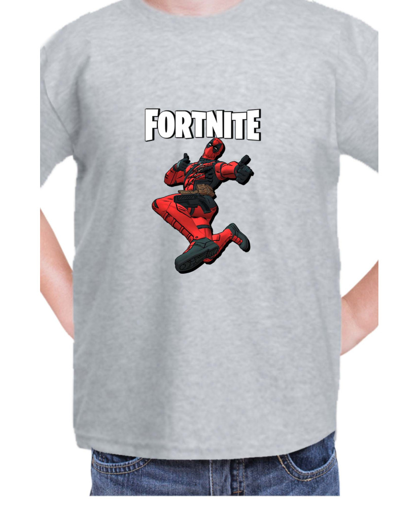 Детска Тениска Fortnite Battle Royal Epic Game Skin Deadpool