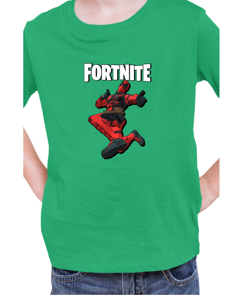 Детска Тениска Fortnite Battle Royal Epic Game Skin Deadpool