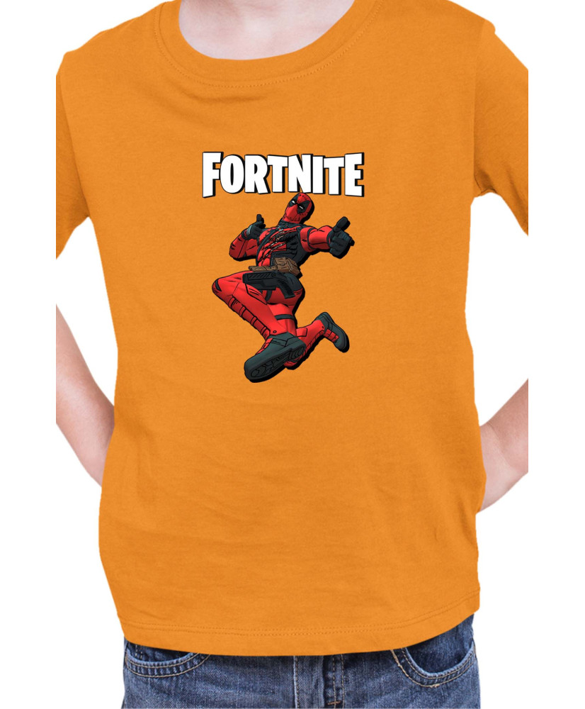 Детска Тениска Fortnite Battle Royal Epic Game Skin Deadpool