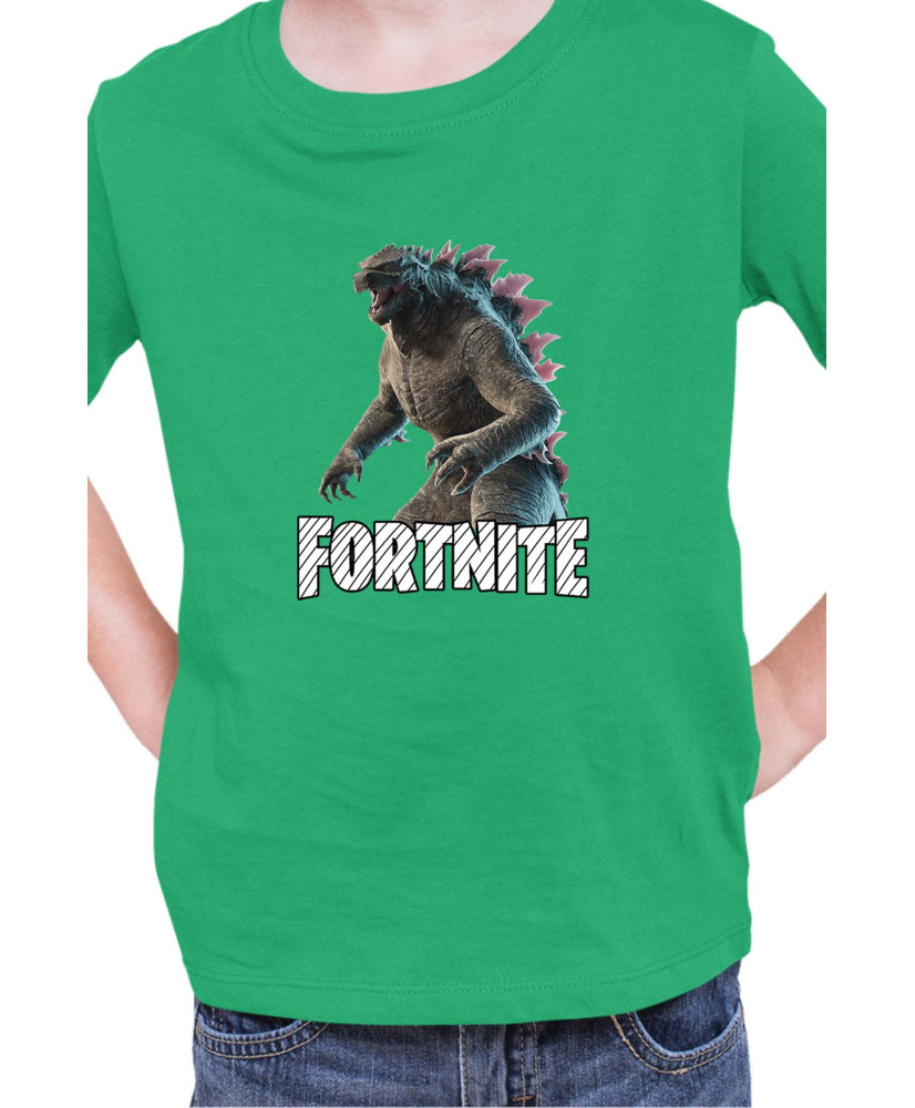 Детска Тениска Fortnite Battle Royal Epic Game Skin Godzilla