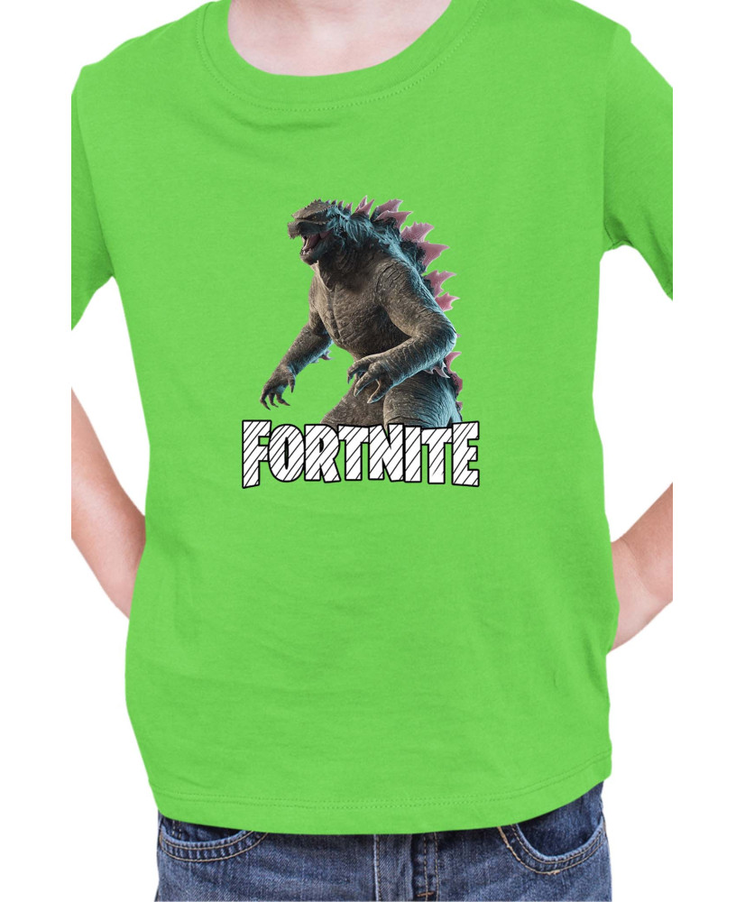 Детска Тениска Fortnite Battle Royal Epic Game Skin Godzilla