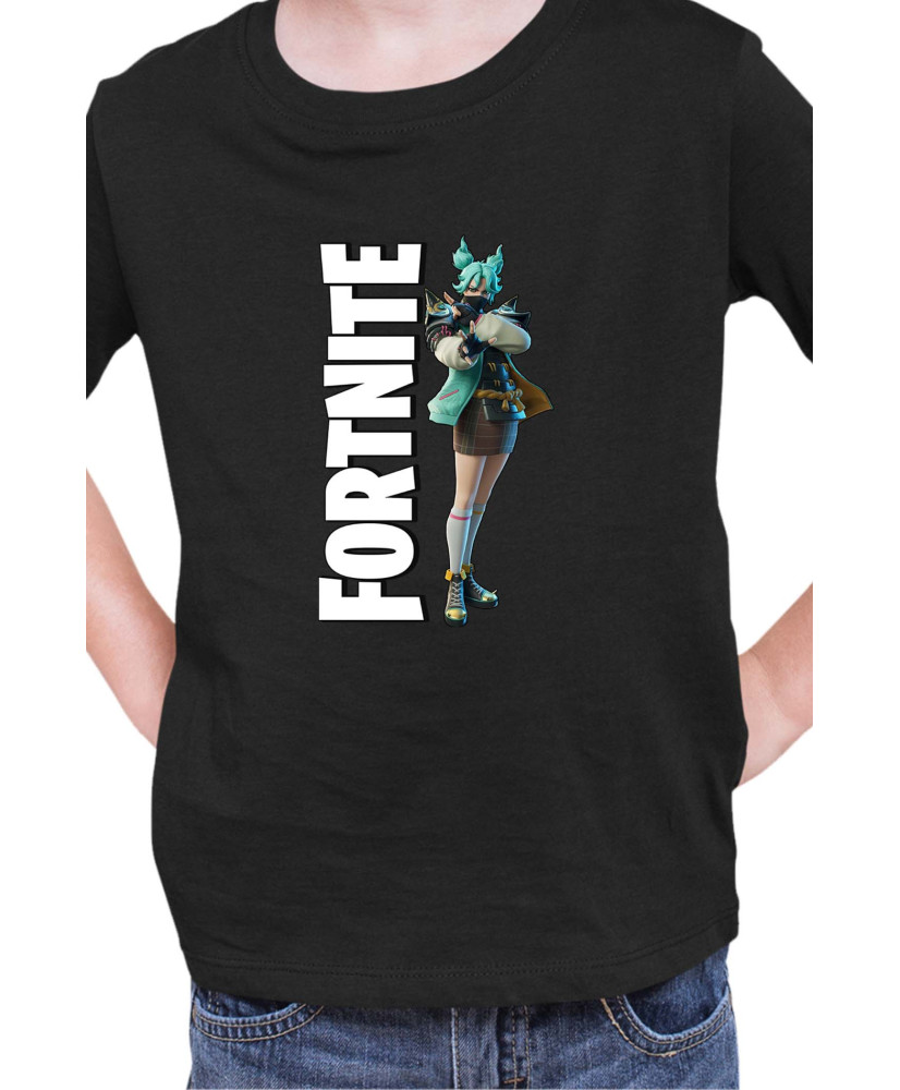 Детска Тениска Fortnite Battle Royal Epic Game Skin Jade 02
