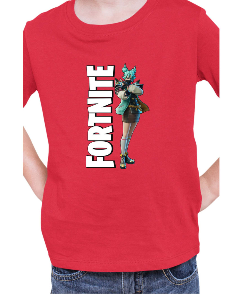 Детска Тениска Fortnite Battle Royal Epic Game Skin Jade 02