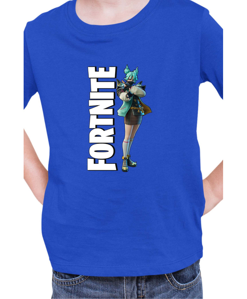 Детска Тениска Fortnite Battle Royal Epic Game Skin Jade 02