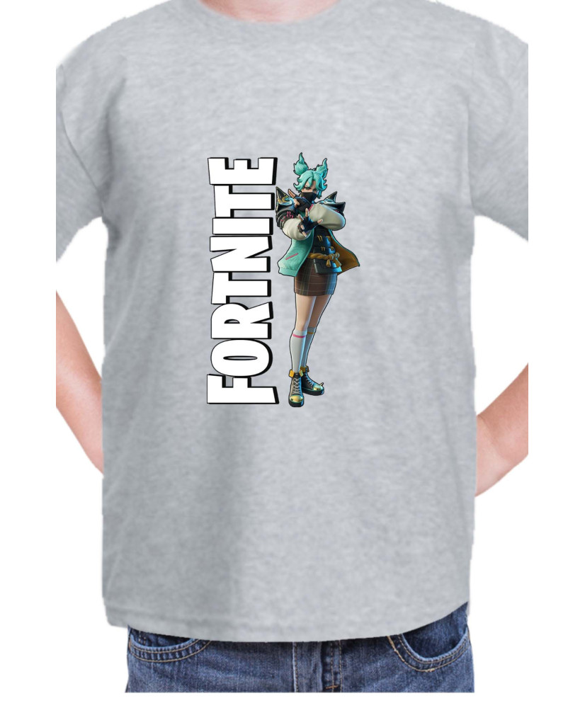 Детска Тениска Fortnite Battle Royal Epic Game Skin Jade 02
