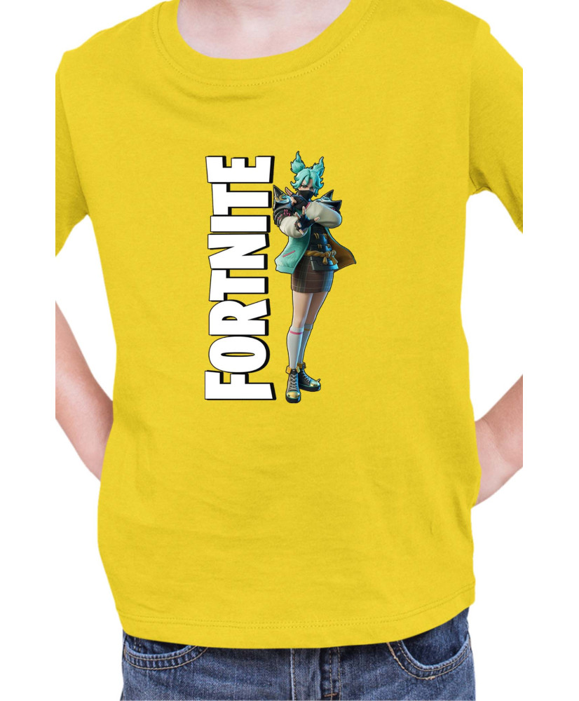 Детска Тениска Fortnite Battle Royal Epic Game Skin Jade 02