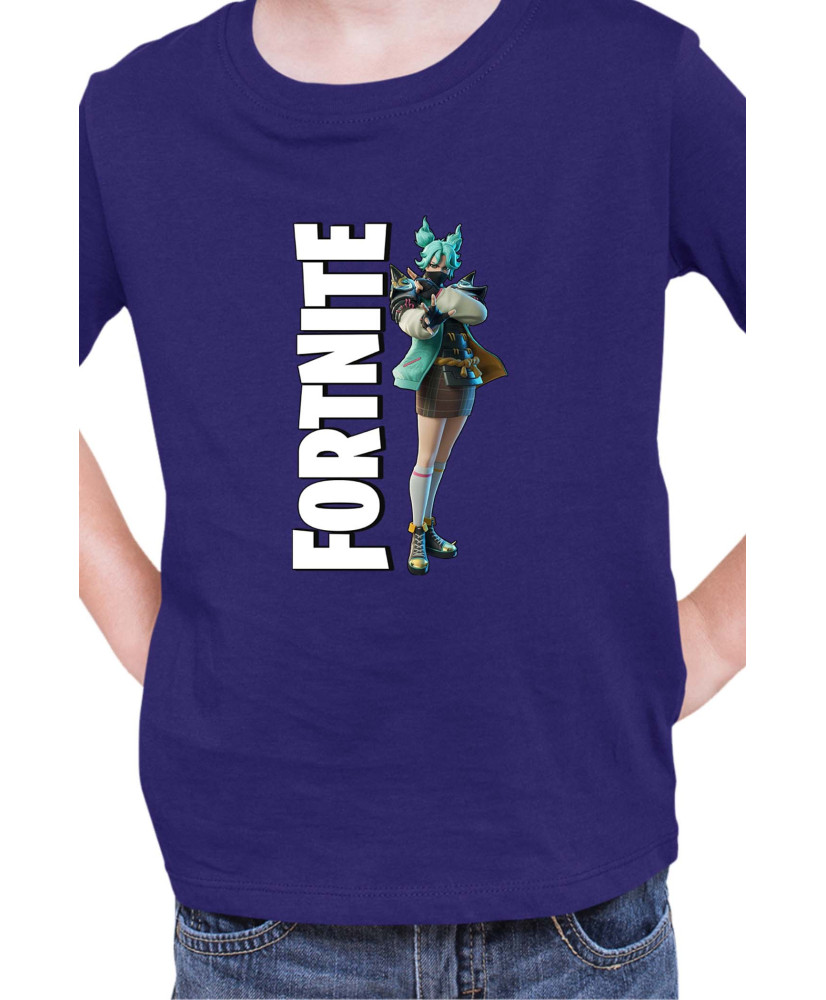 Детска Тениска Fortnite Battle Royal Epic Game Skin Jade 02