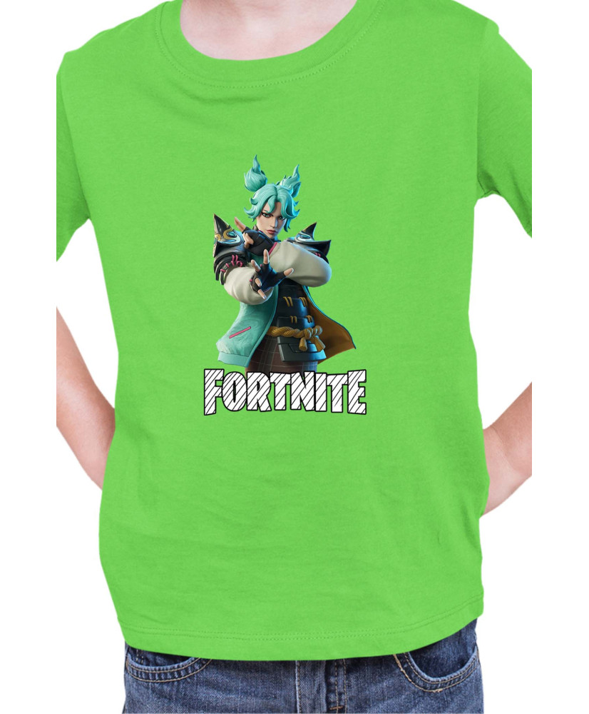 Детска Тениска Fortnite Battle Royal Epic Game Skin Jade 01