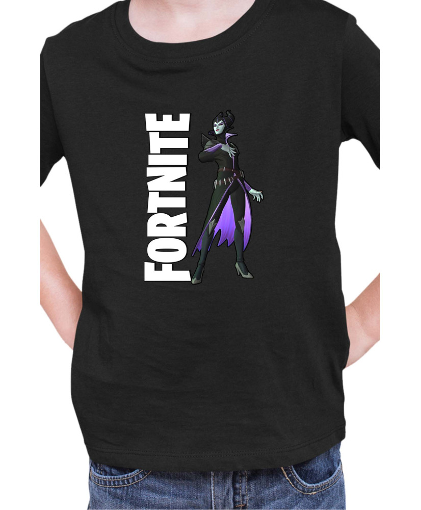 Детска Тениска Fortnite Battle Royal Epic Game Skin Maleficent