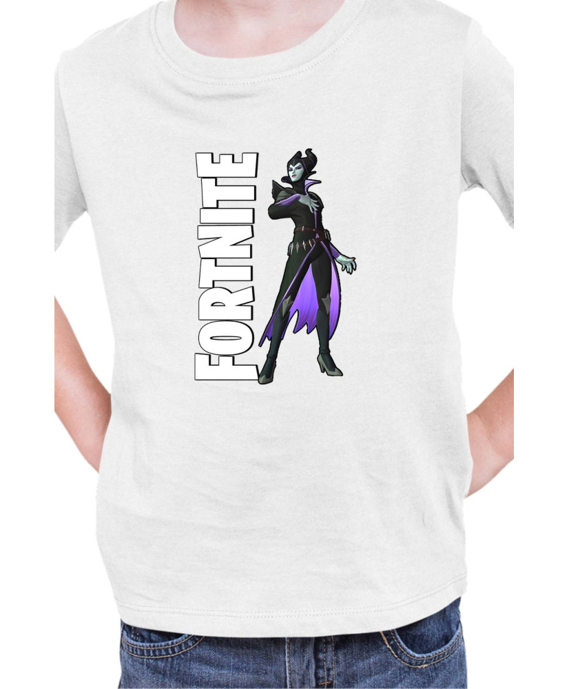 Детска Тениска Fortnite Battle Royal Epic Game Skin Maleficent