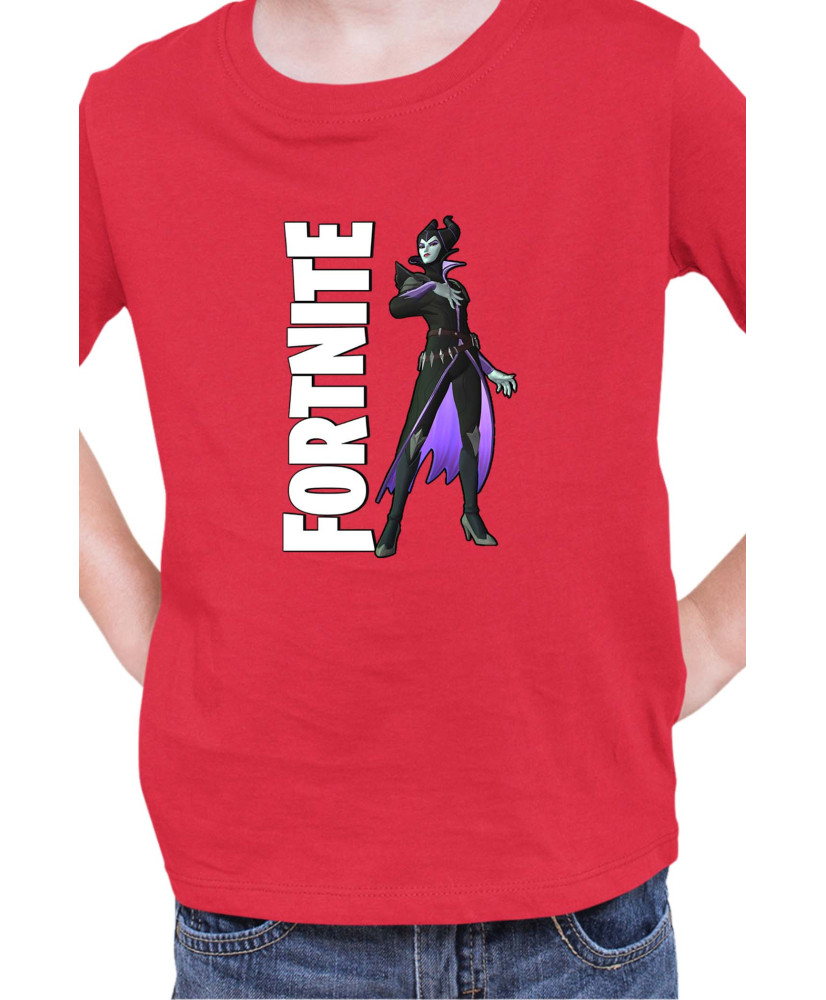 Детска Тениска Fortnite Battle Royal Epic Game Skin Maleficent