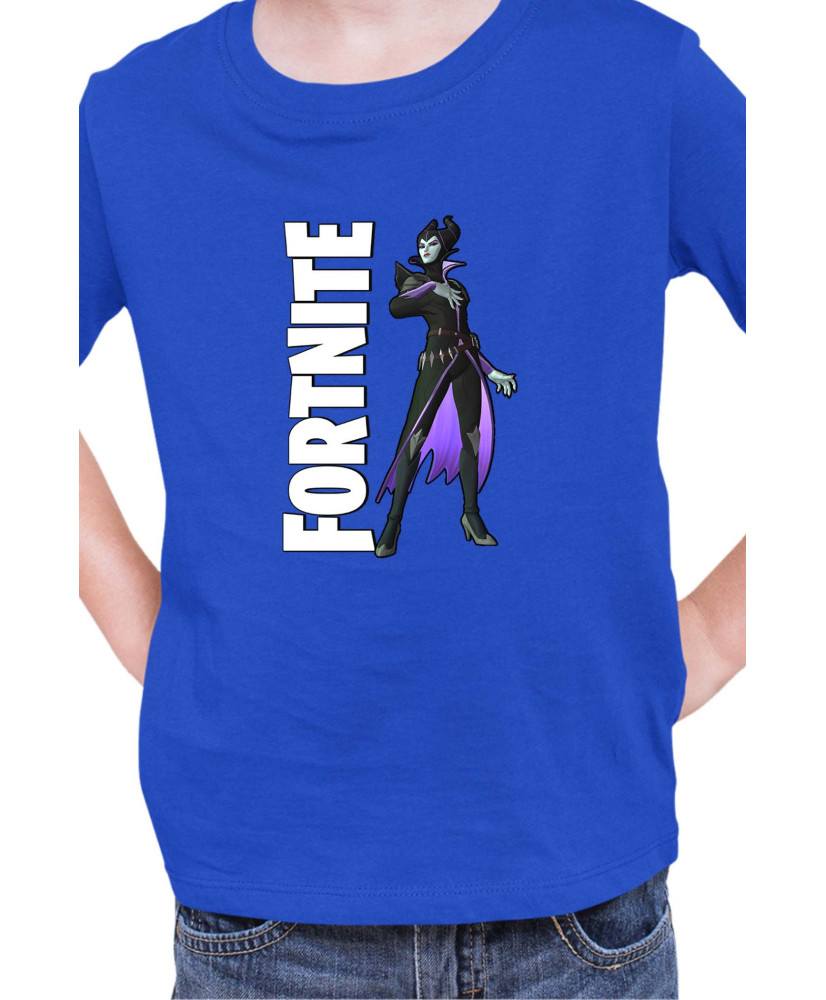 Детска Тениска Fortnite Battle Royal Epic Game Skin Maleficent