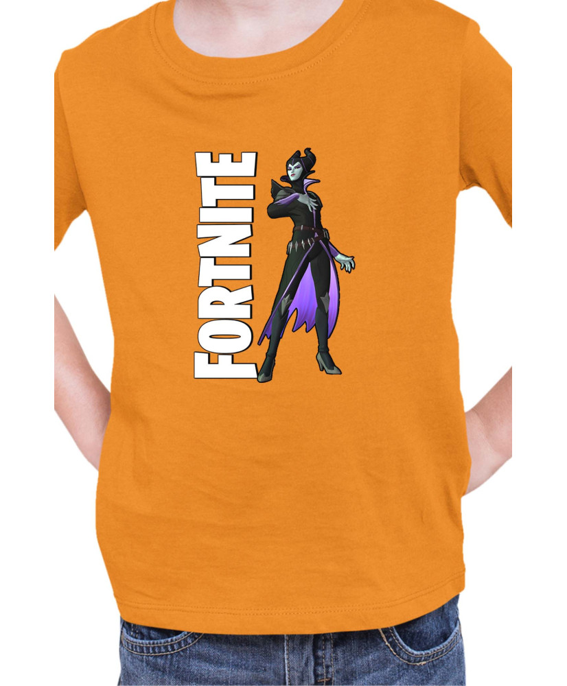 Детска Тениска Fortnite Battle Royal Epic Game Skin Maleficent