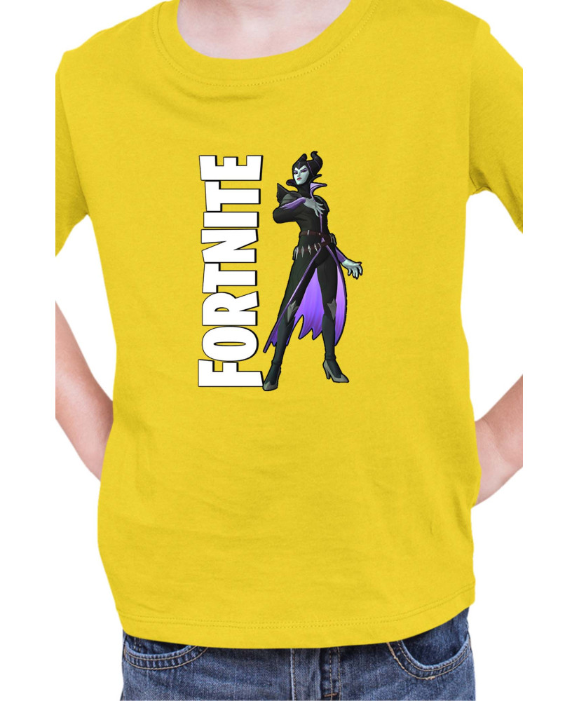 Детска Тениска Fortnite Battle Royal Epic Game Skin Maleficent