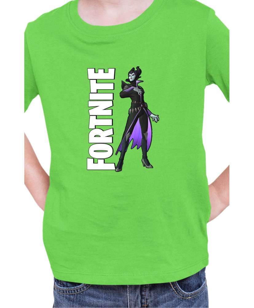Детска Тениска Fortnite Battle Royal Epic Game Skin Maleficent