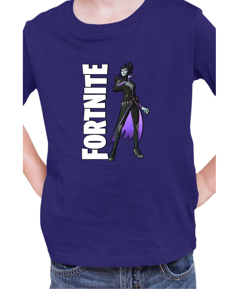 Детска Тениска Fortnite Battle Royal Epic Game Skin Maleficent