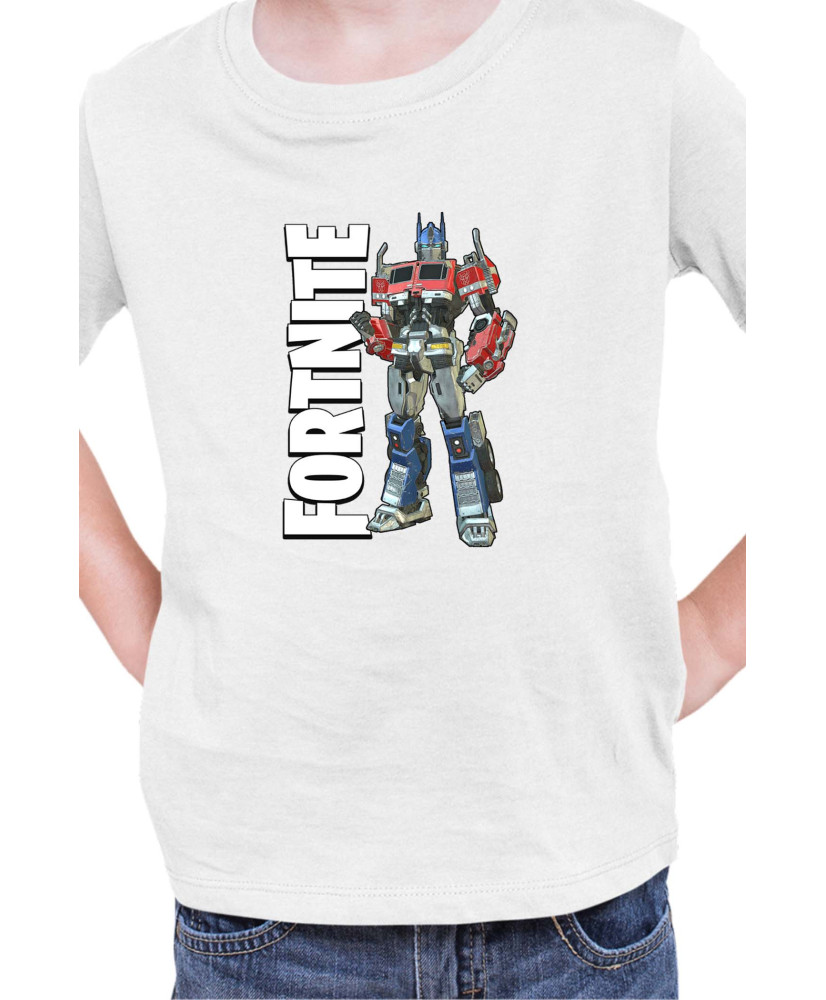 Детска Тениска Fortnite Battle Royal Epic Game Skin Optimus Prime