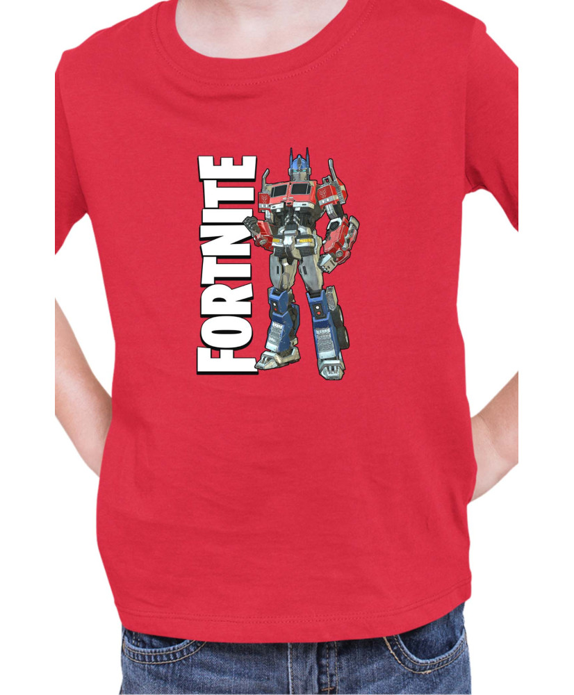 Детска Тениска Fortnite Battle Royal Epic Game Skin Optimus Prime