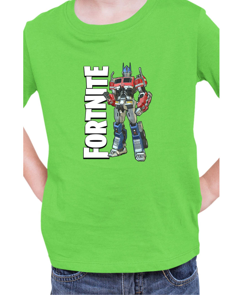 Детска Тениска Fortnite Battle Royal Epic Game Skin Optimus Prime