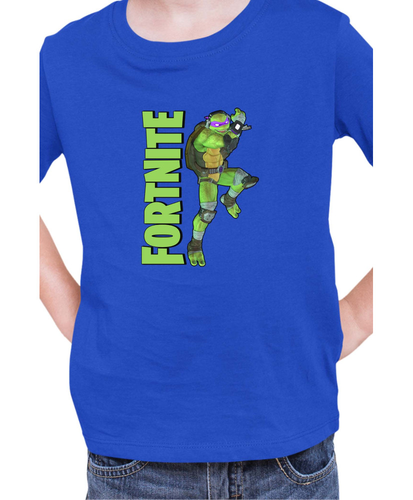 Детска Тениска Fortnite Battle Royal Epic Game Skin Tmnt Donatello Детска Тениска Fortnite Battle Royal Epic Game Skin Tmnt Donatello