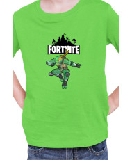 Детска Тениска Fortnite Battle Royal Epic Game Skin Tmnt Michelangelo