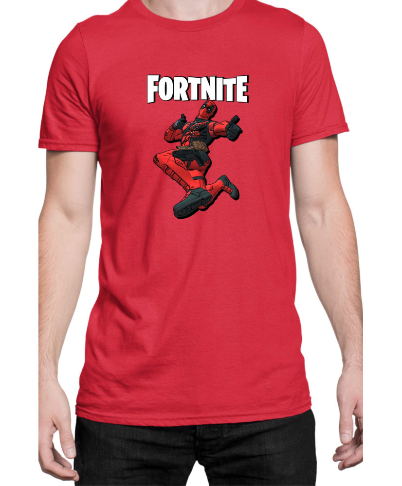 Мъжка Тениска Fortnite Battle Royal Epic Game Skin Deadpool