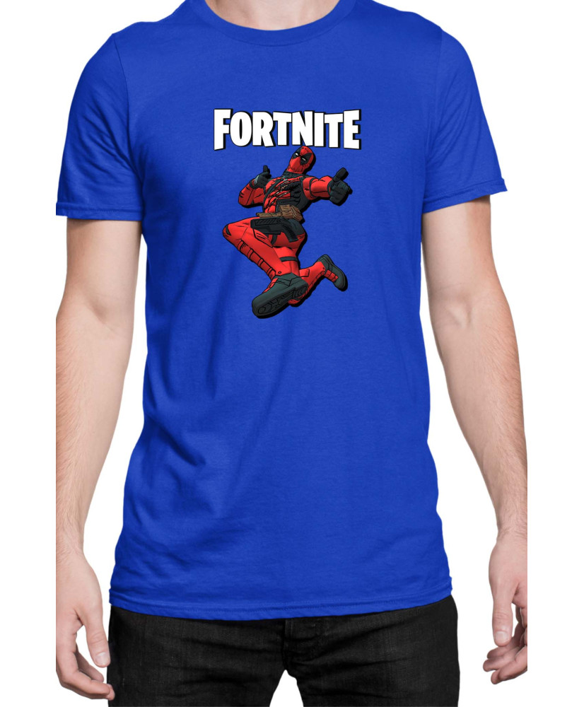 Мъжка Тениска Fortnite Battle Royal Epic Game Skin Deadpool