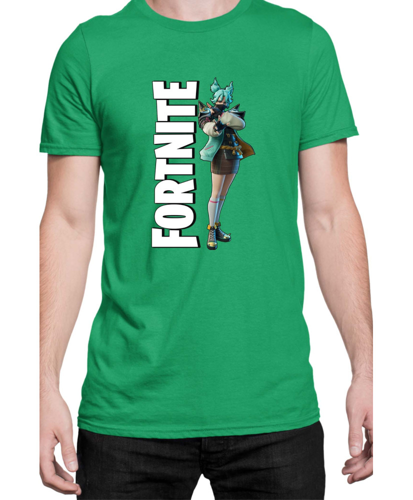 Мъжка Тениска Fortnite Battle Royal Epic Game Skin Jade 02