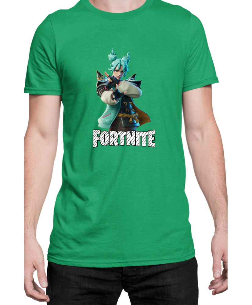 Мъжка Тениска Fortnite Battle Royal Epic Game Skin Jade 01