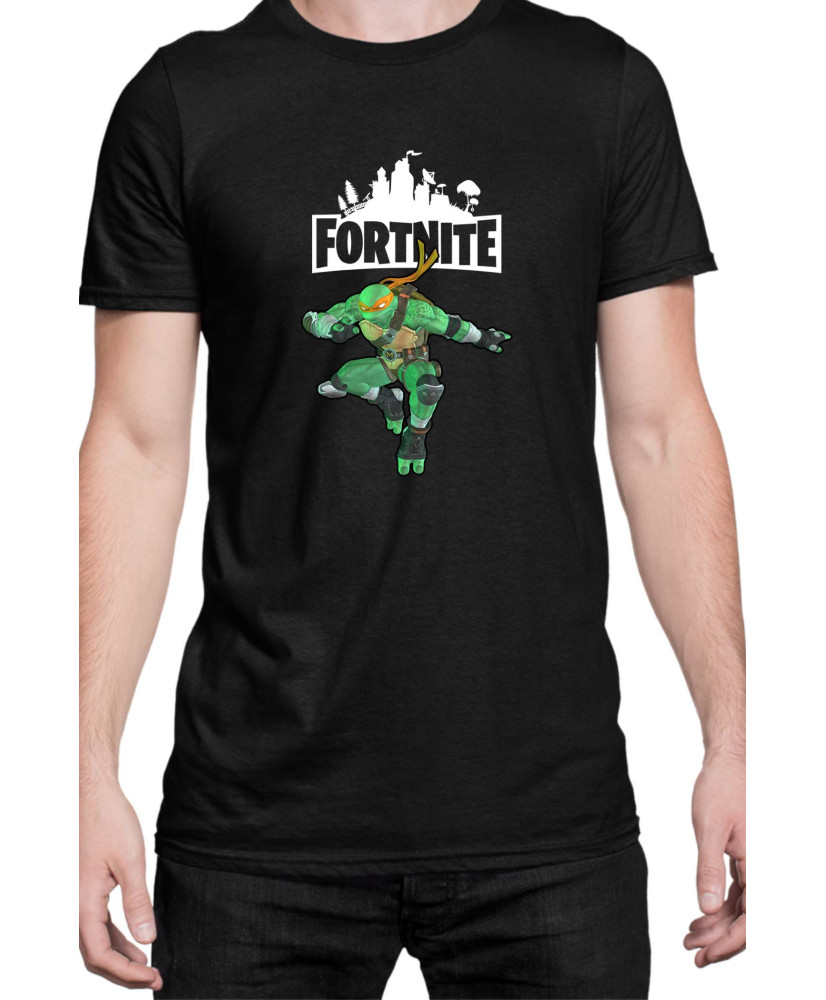 Мъжка Тениска Fortnite Battle Royal Epic Game Skin Tmnt Michelangelo